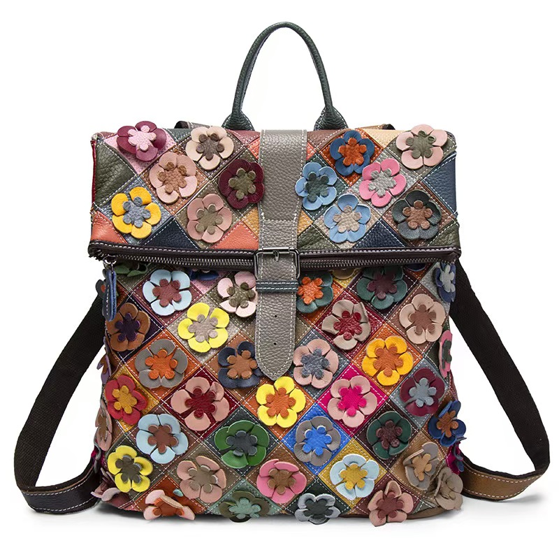 Leather Backpack Vintage - Sac à dos vintage pour femme