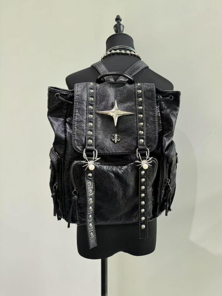 Sac à bandoulière gothique Pun - Leather Backpack Vintage avis et prix
