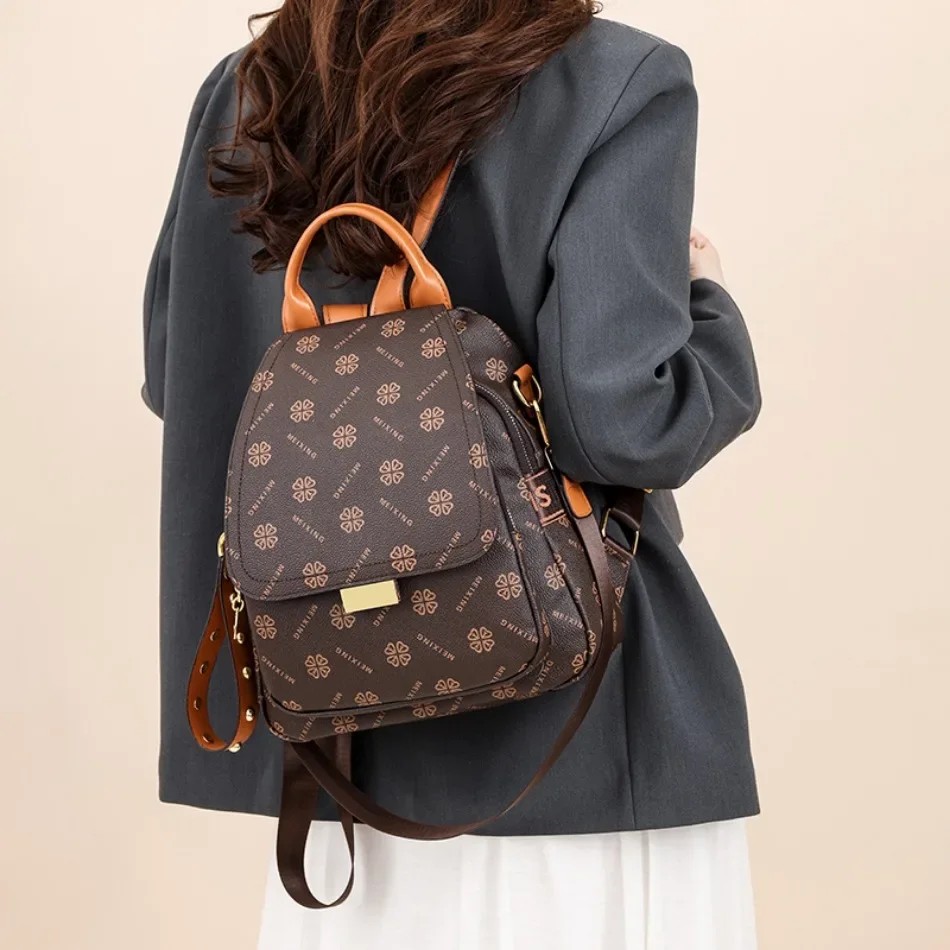 Sac à dos rétro imprimé pour f - Leather Backpack Vintage avis et prix