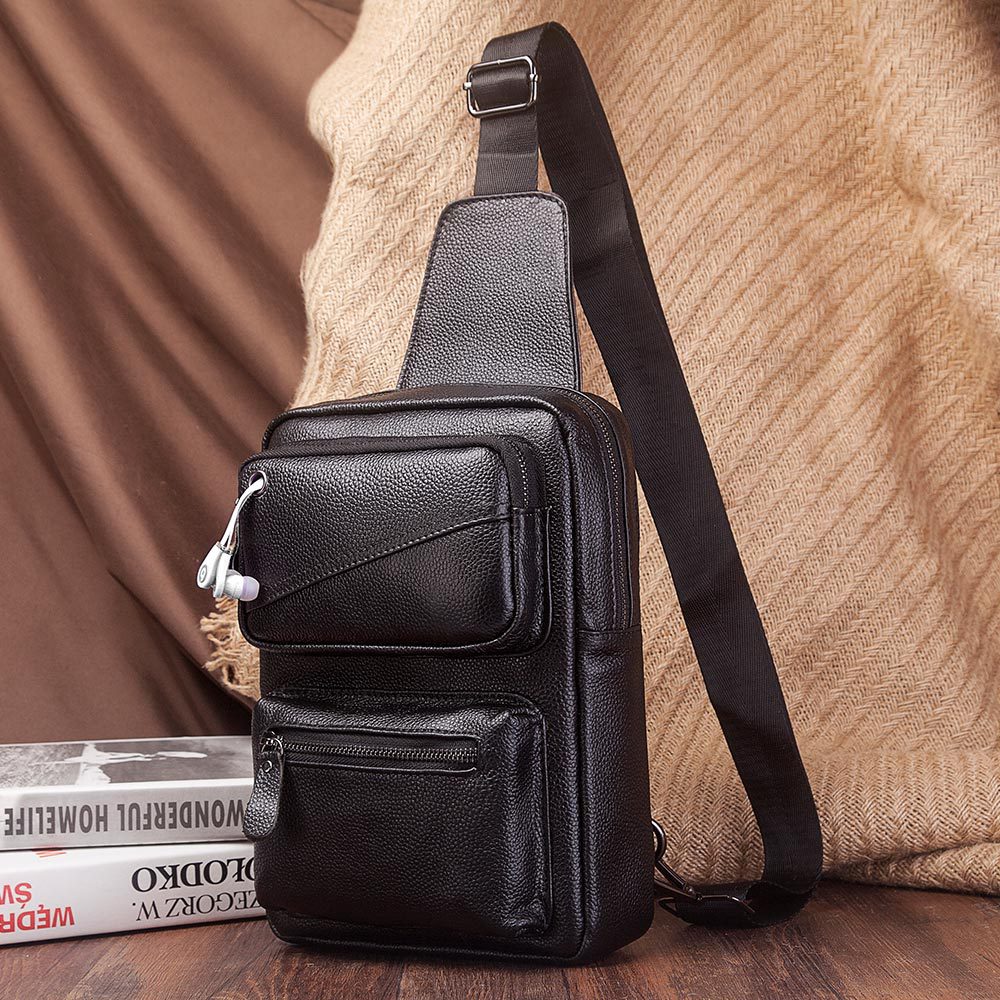 Sac de poitrine en cuir vérita - Leather Backpack Vintage avis et prix
