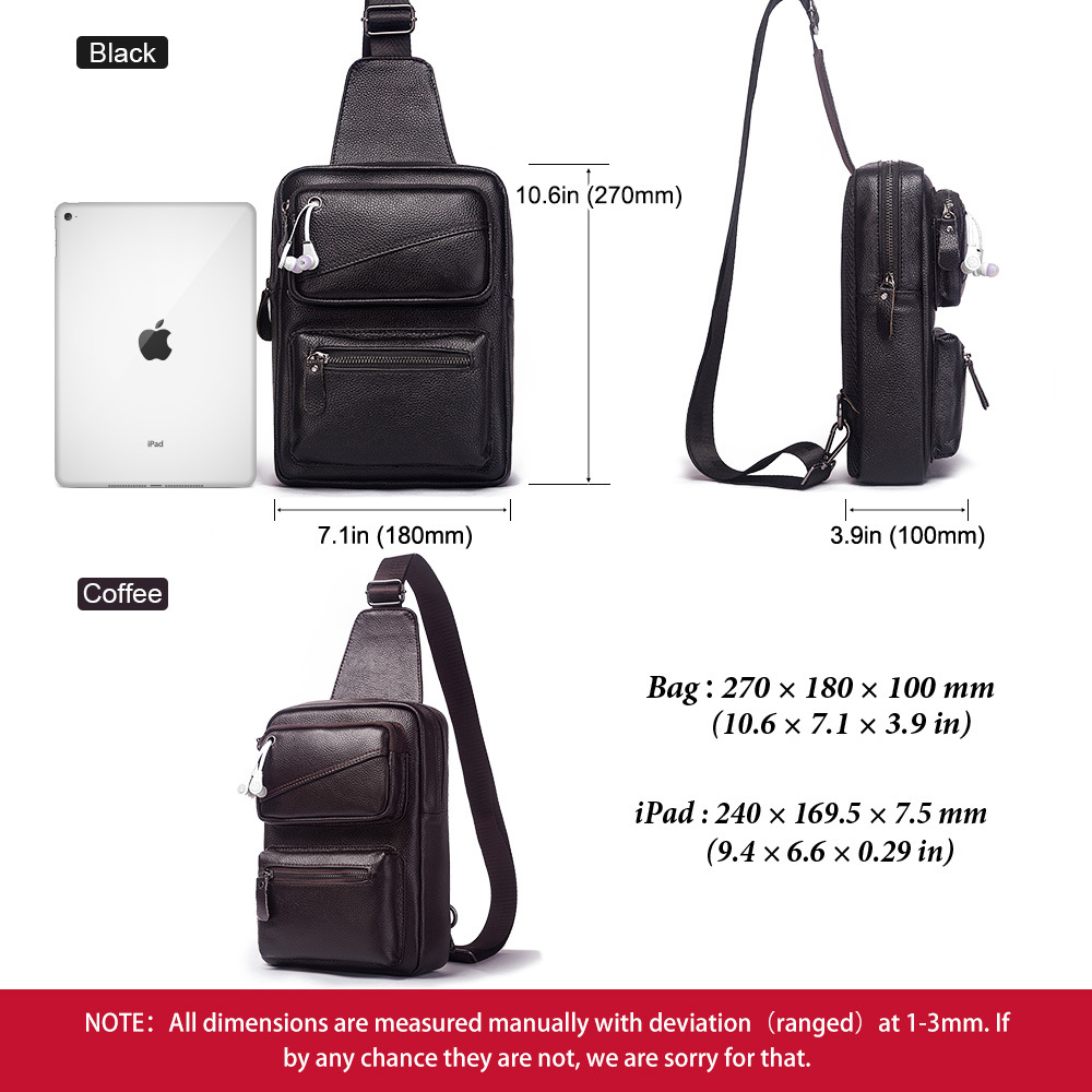 Sac de poitrine en cuir vérita - Leather Backpack Vintage avis et prix